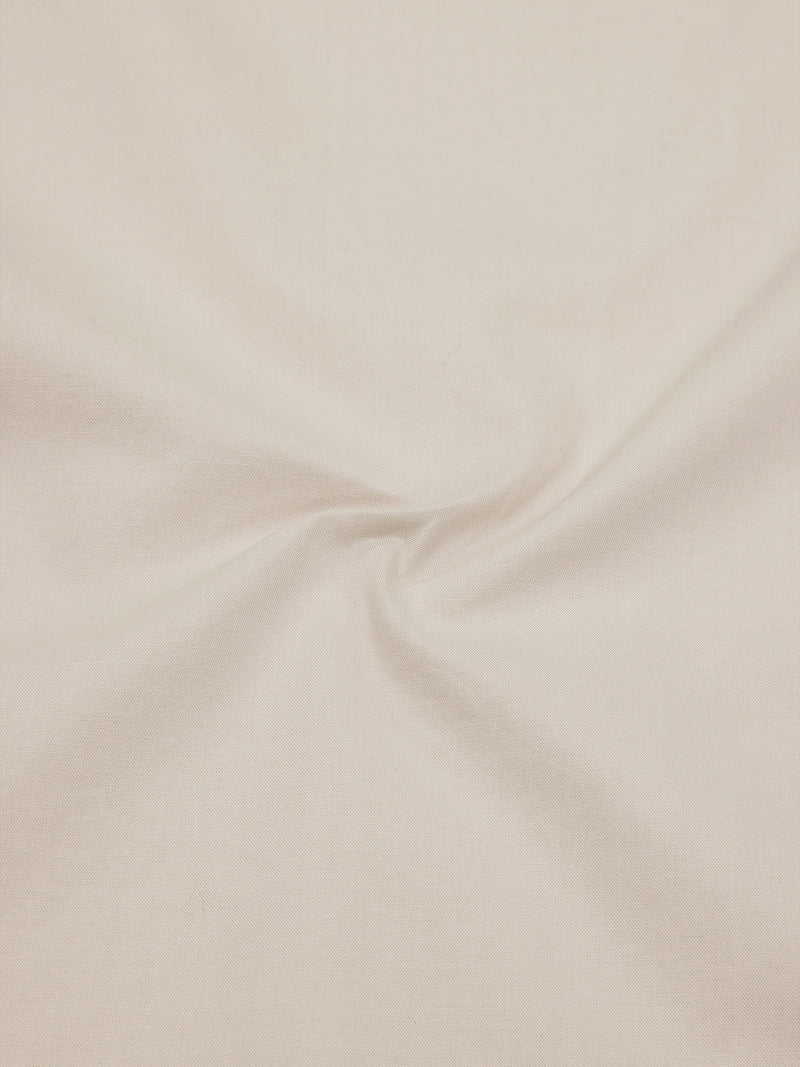 Thomas Scott Men Beige Cotton Casual Shirt Plus Size Regular Fit Spread Collar Long Sleeve