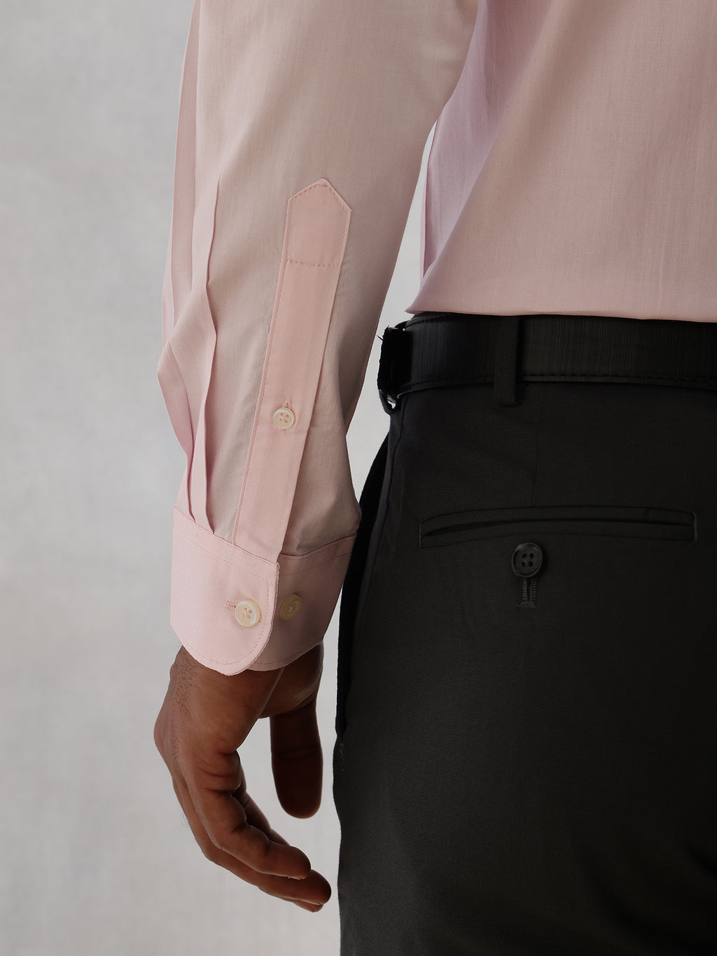 Thomas Scott Men Pink Regular Fit Long Sleeves Spread Collar 100% Cotton Oxford Formal Shirt