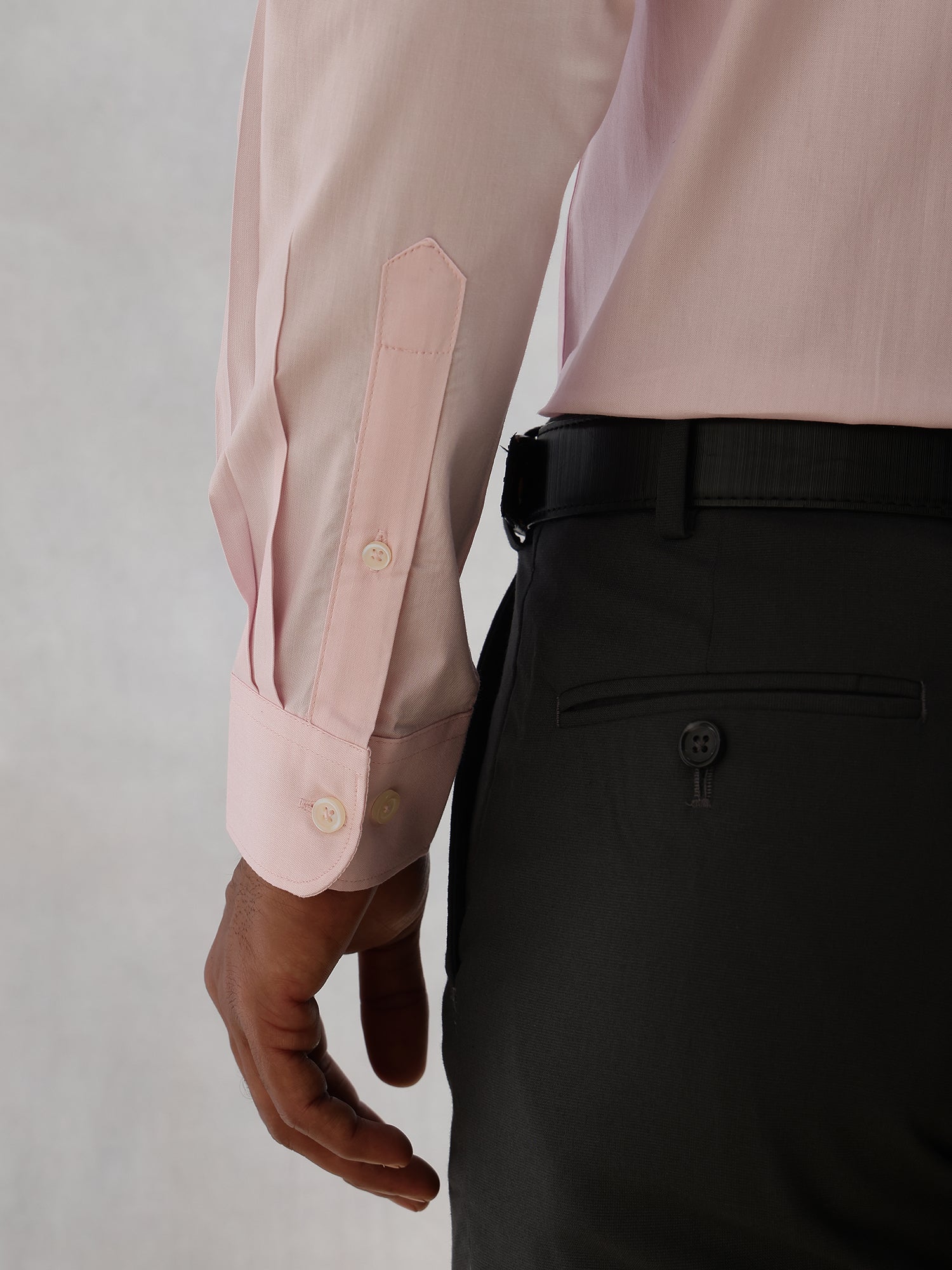 Thomas Scott Men Pink Regular Fit Long Sleeves Spread Collar 100% Cotton Oxford Formal Shirt