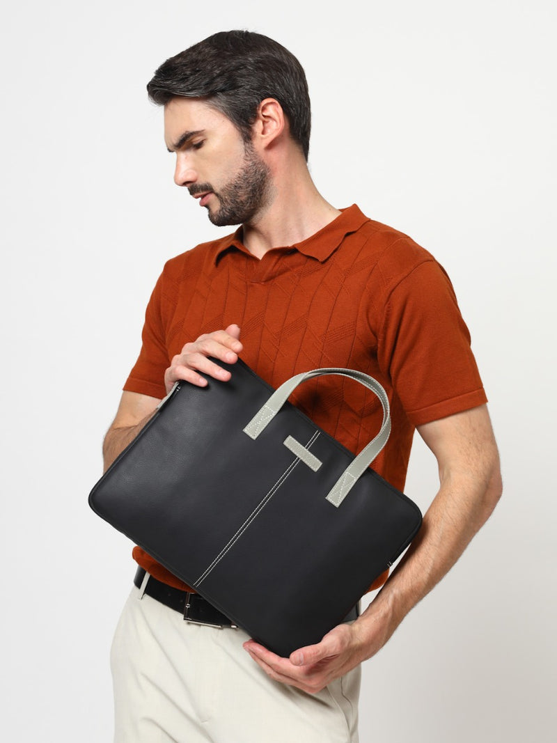 Thomas Scott Men Textured Laptop Sleeve