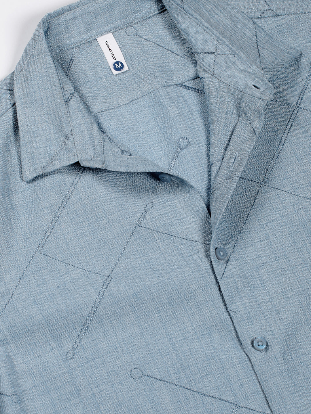 Thomas Scott Men Premium Slim Fit Opaque Casual Shirt