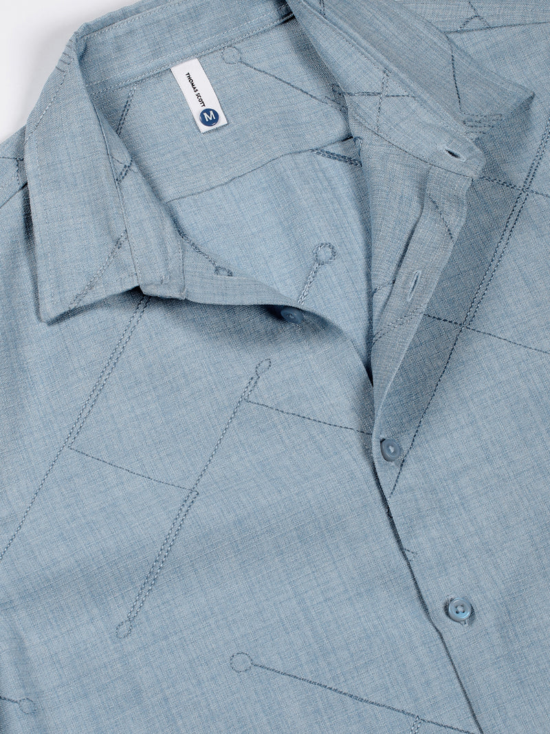 Thomas Scott Men Premium Slim Fit Opaque Casual Shirt