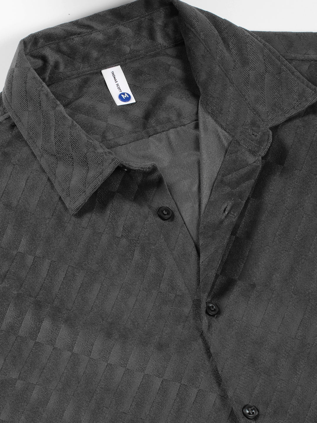 Thomas Scott Men Premium Slim Fit Opaque Casual Shirt