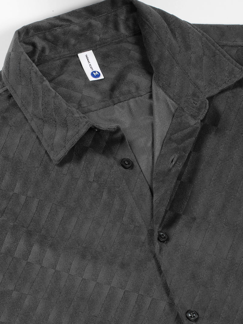 Thomas Scott Men Premium Slim Fit Opaque Casual Shirt