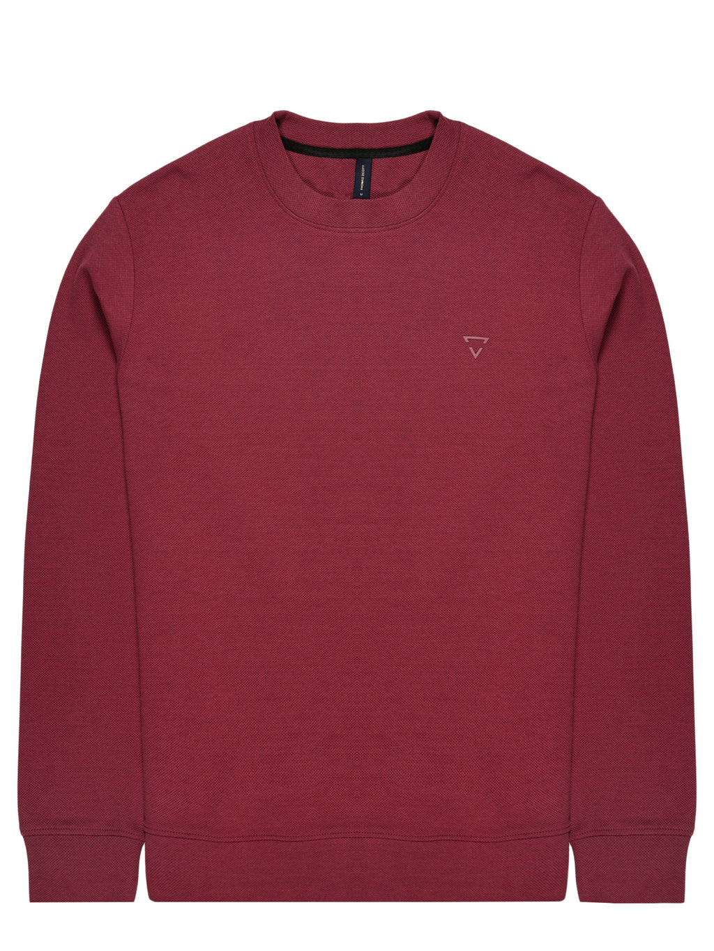 Thomas Scott Men Anti Odour Solid Round Neck Pullover Sweatshirt