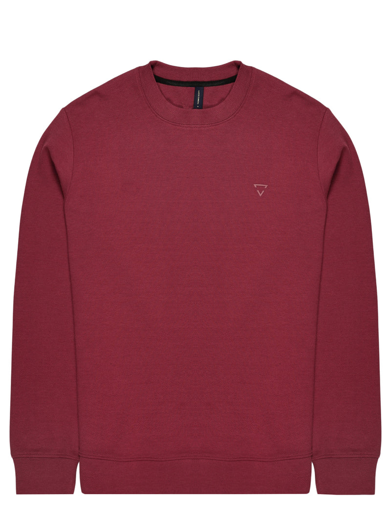 Thomas Scott Men Anti Odour Solid Round Neck Pullover Sweatshirt