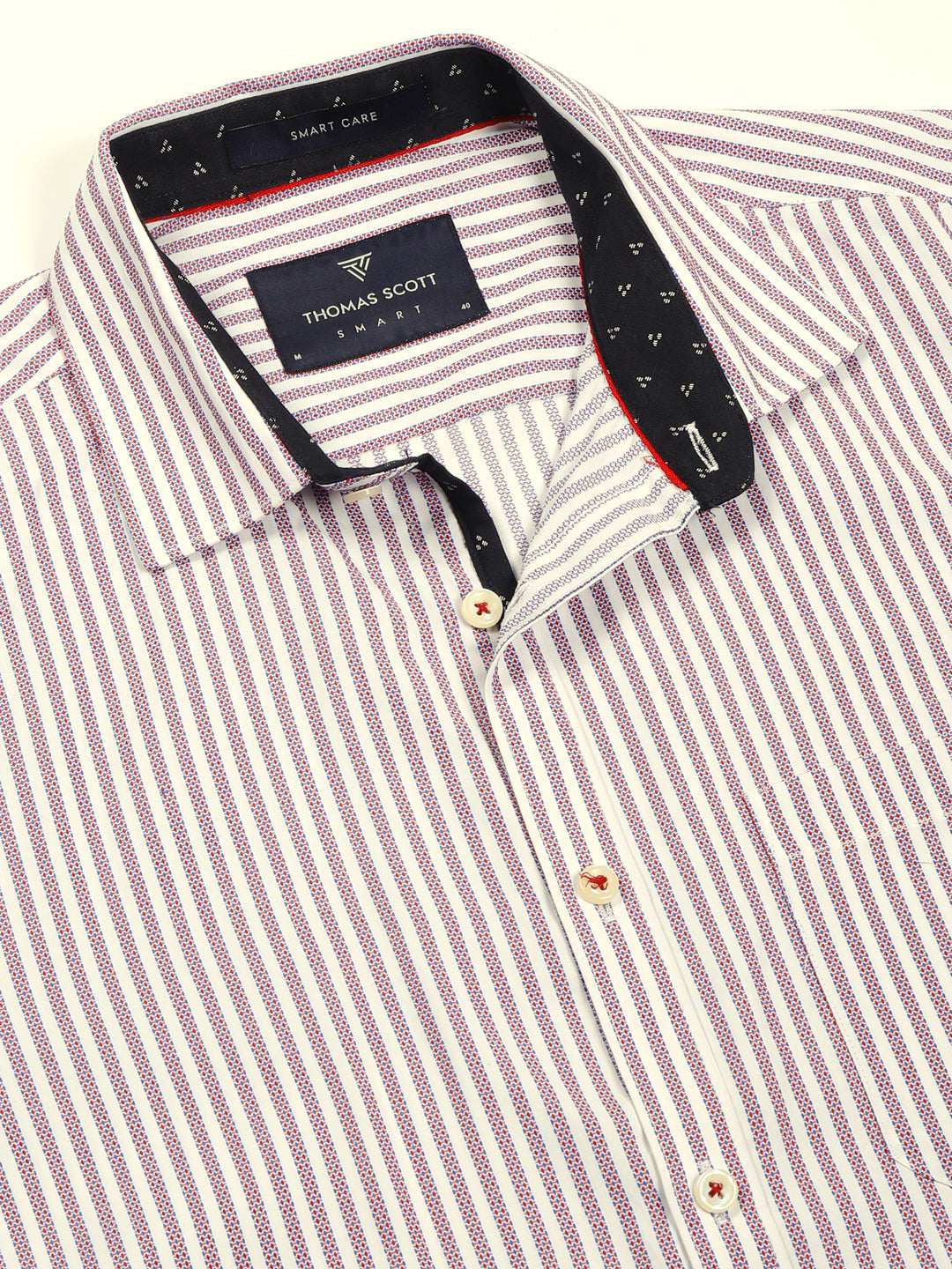 Thomas Scott Men Smart Opaque Striped Formal Shirt