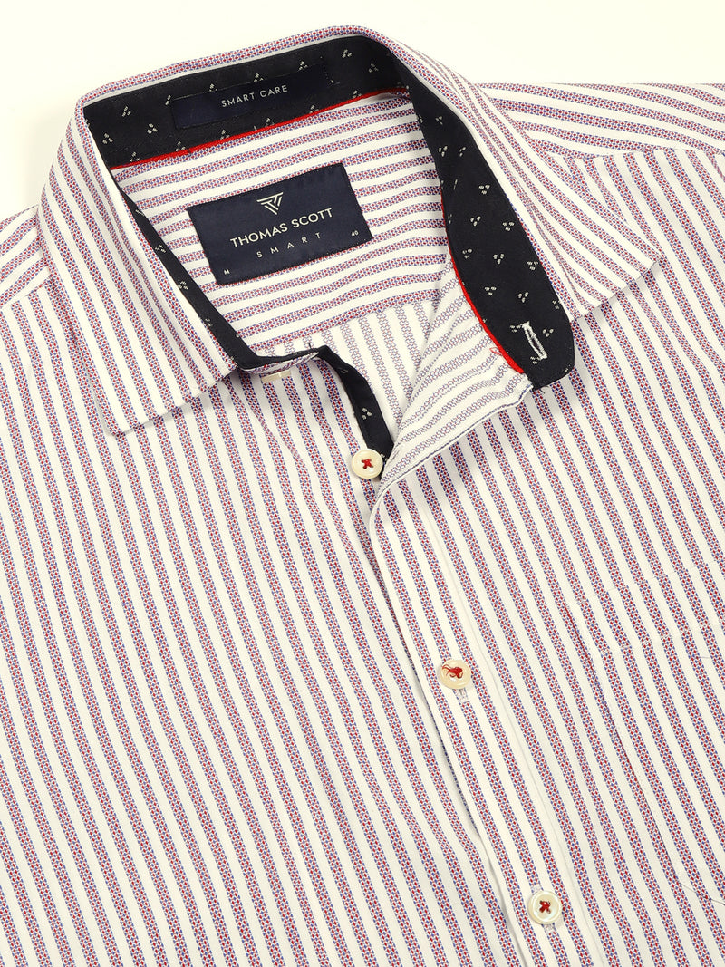 Thomas Scott Men Smart Opaque Striped Formal Shirt