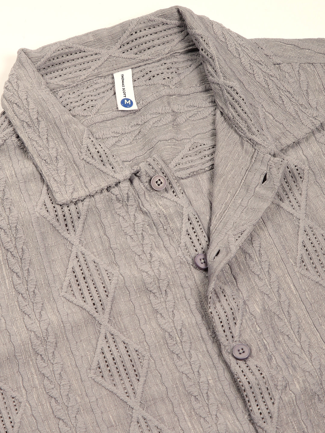Thomas Scott Men Premium Semi Sheer Casual Shirt