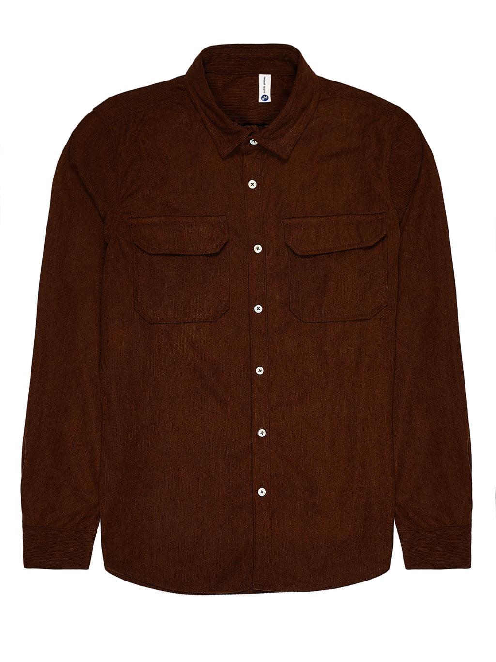 Brown Premium Slim Fit Opaque Corduroy Casual Shirt