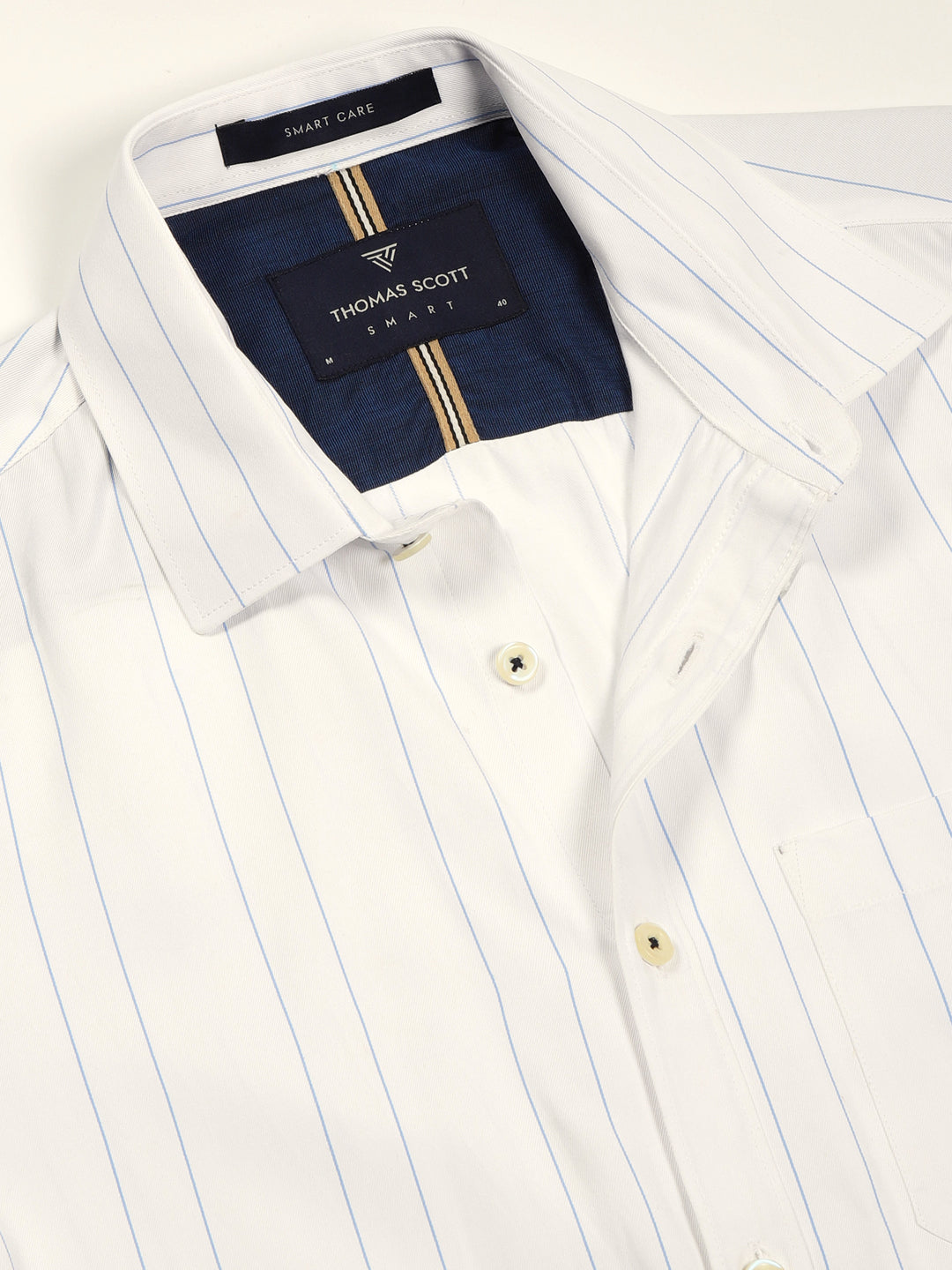 Thomas Scott Men Smart Opaque Striped Formal Shirt