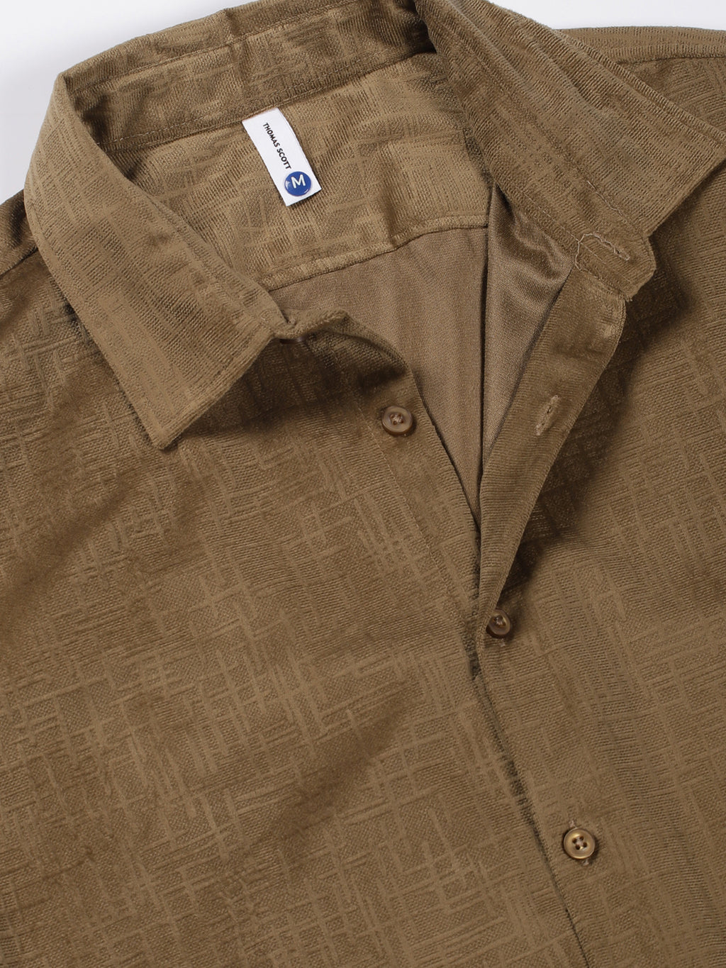 Thomas Scott Men Premium Slim Fit Opaque Casual Shirt