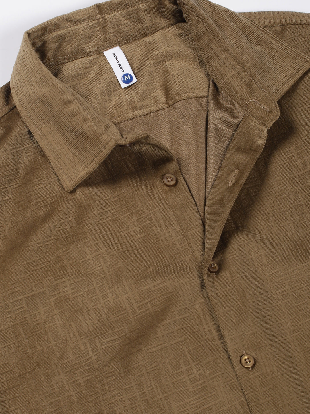 Thomas Scott Men Premium Slim Fit Opaque Casual Shirt