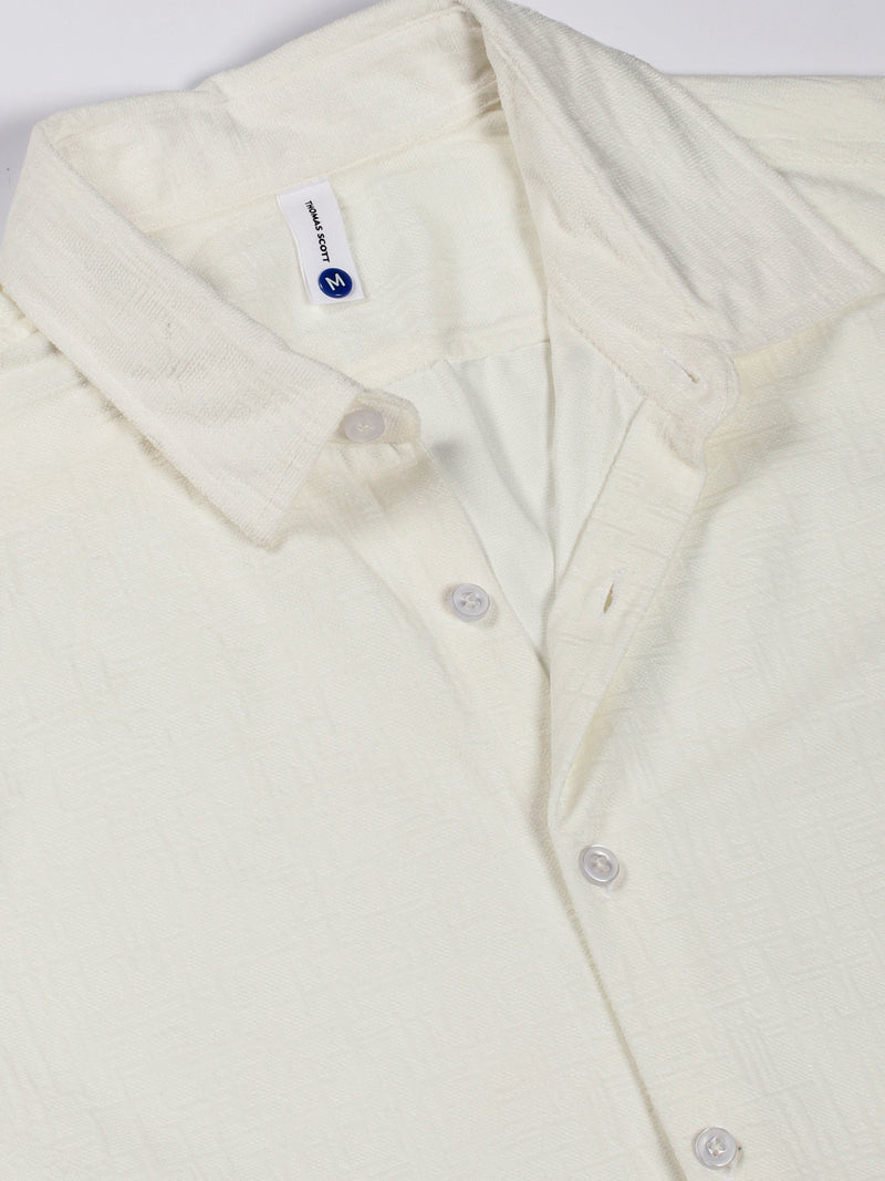 Thomas Scott Men Premium Slim Fit Opaque Casual Shirt