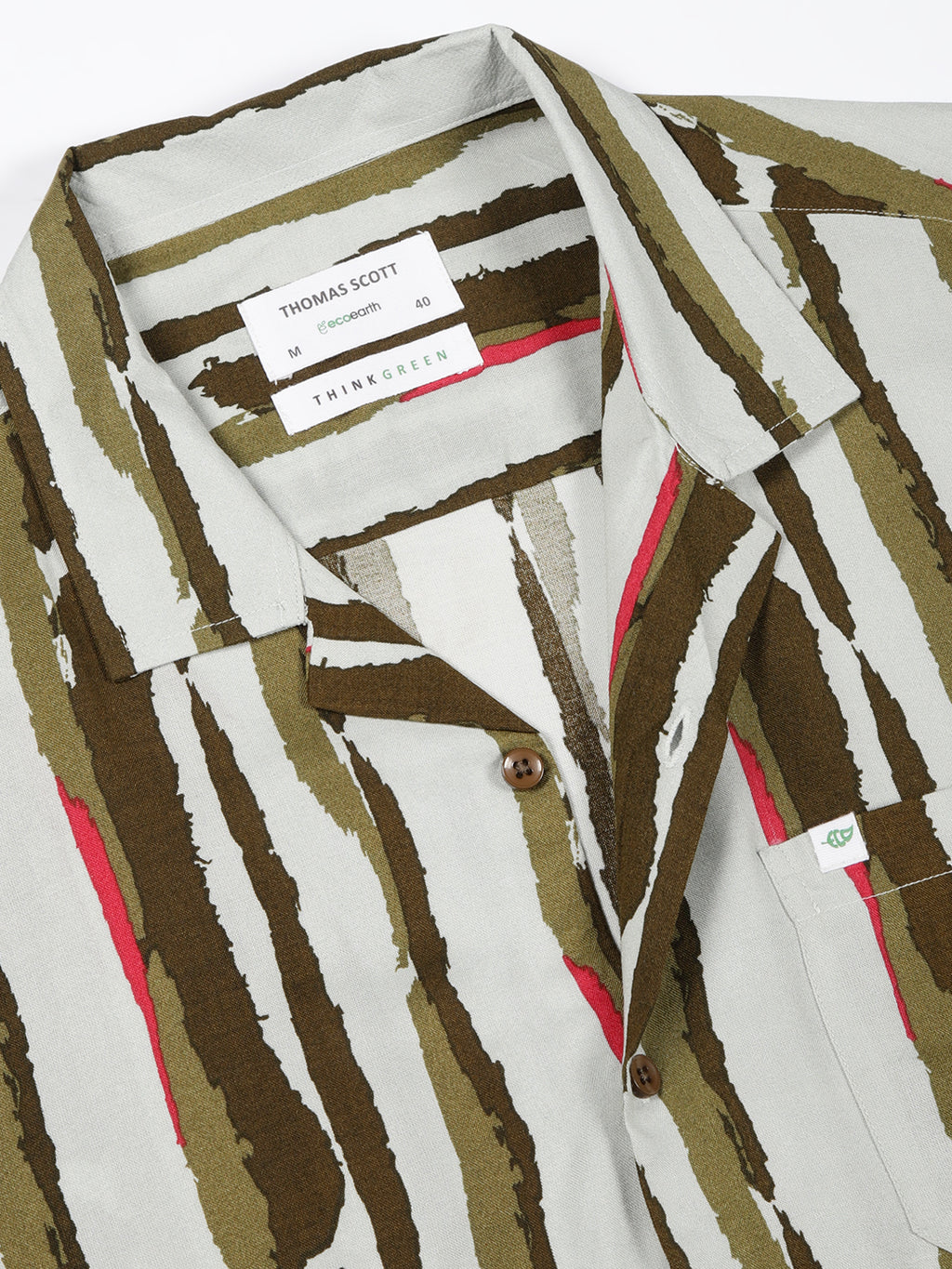 Thomas Scott Men Smart Striped Casual Shirt
