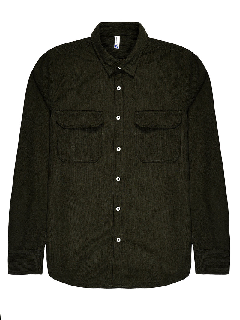Thomas Scott Men Premium Slim Fit Opaque Corduroy Casual?Shirt