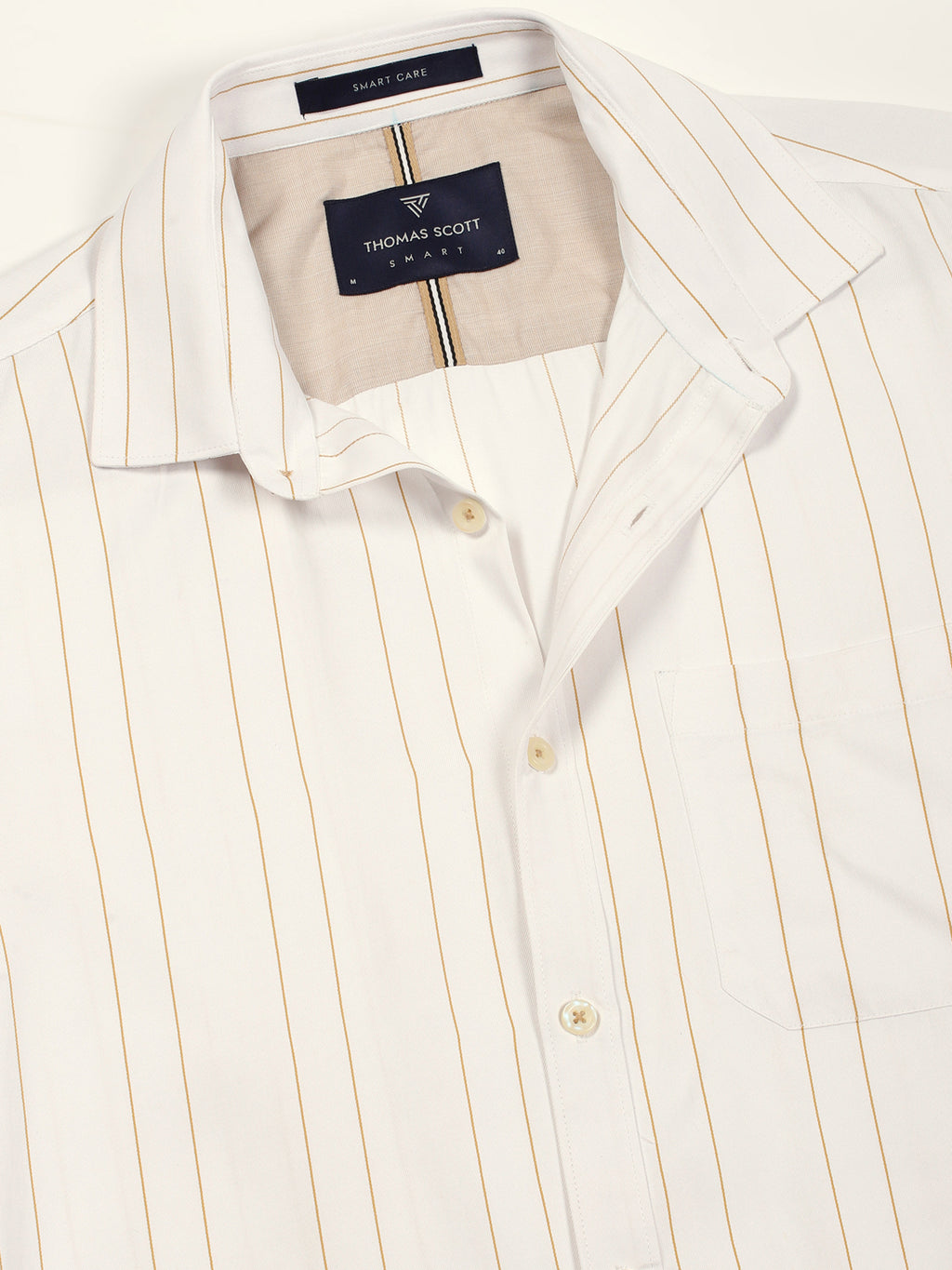 Thomas Scott Men Smart Opaque Striped Formal Shirt