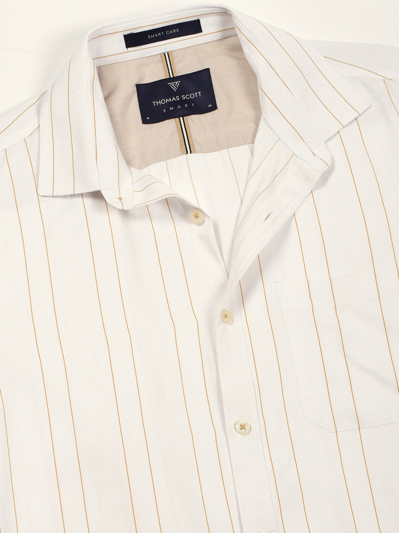 Thomas Scott Men Smart Opaque Striped Formal Shirt