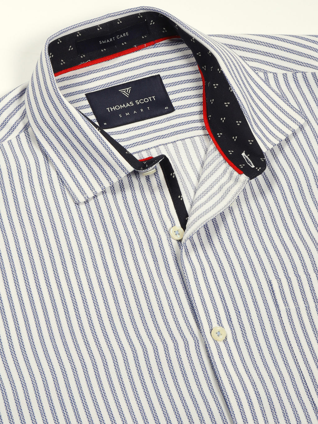Thomas Scott Men Smart Opaque Striped Formal Shirt