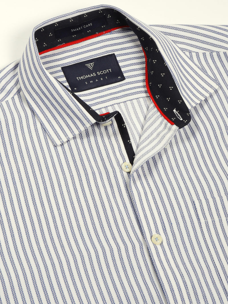 Thomas Scott Men Smart Opaque Striped Formal Shirt