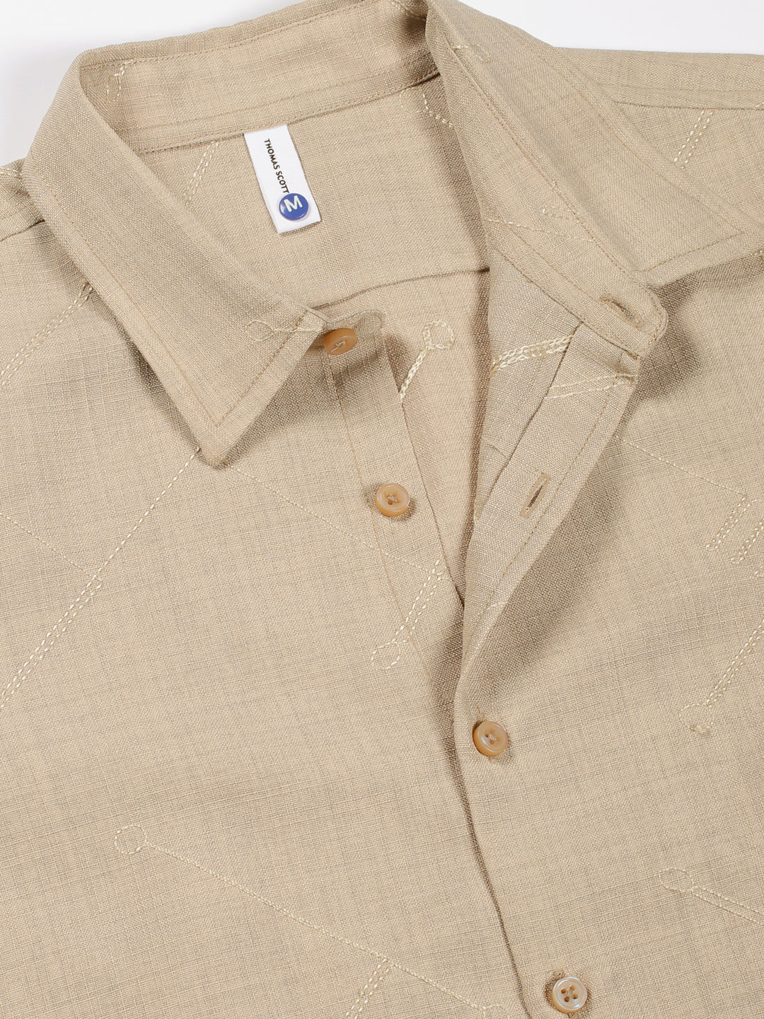 Thomas Scott Men Premium Slim Fit Opaque Casual Shirt