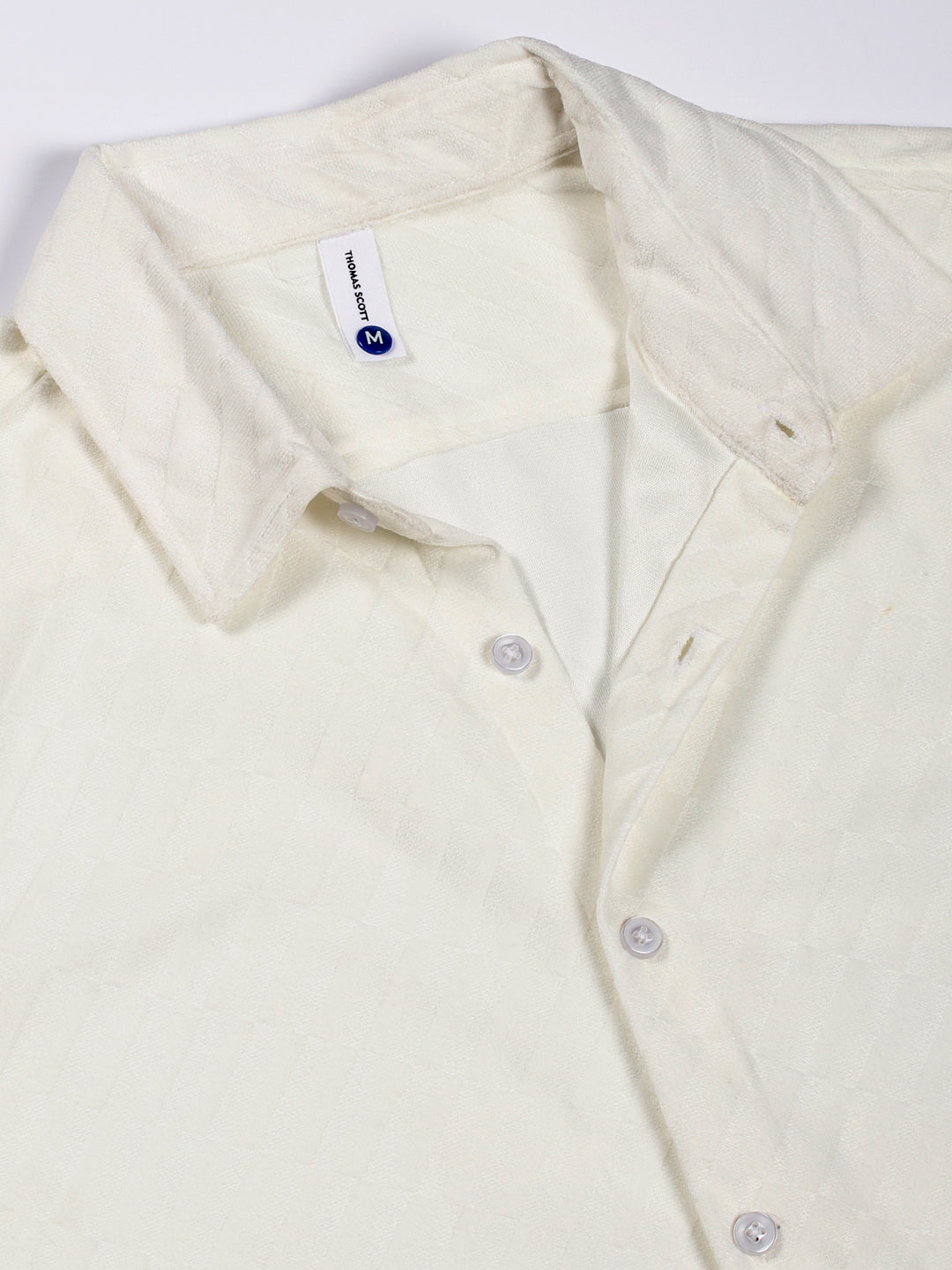 Thomas Scott Men Premium Slim Fit Opaque Casual Shirt