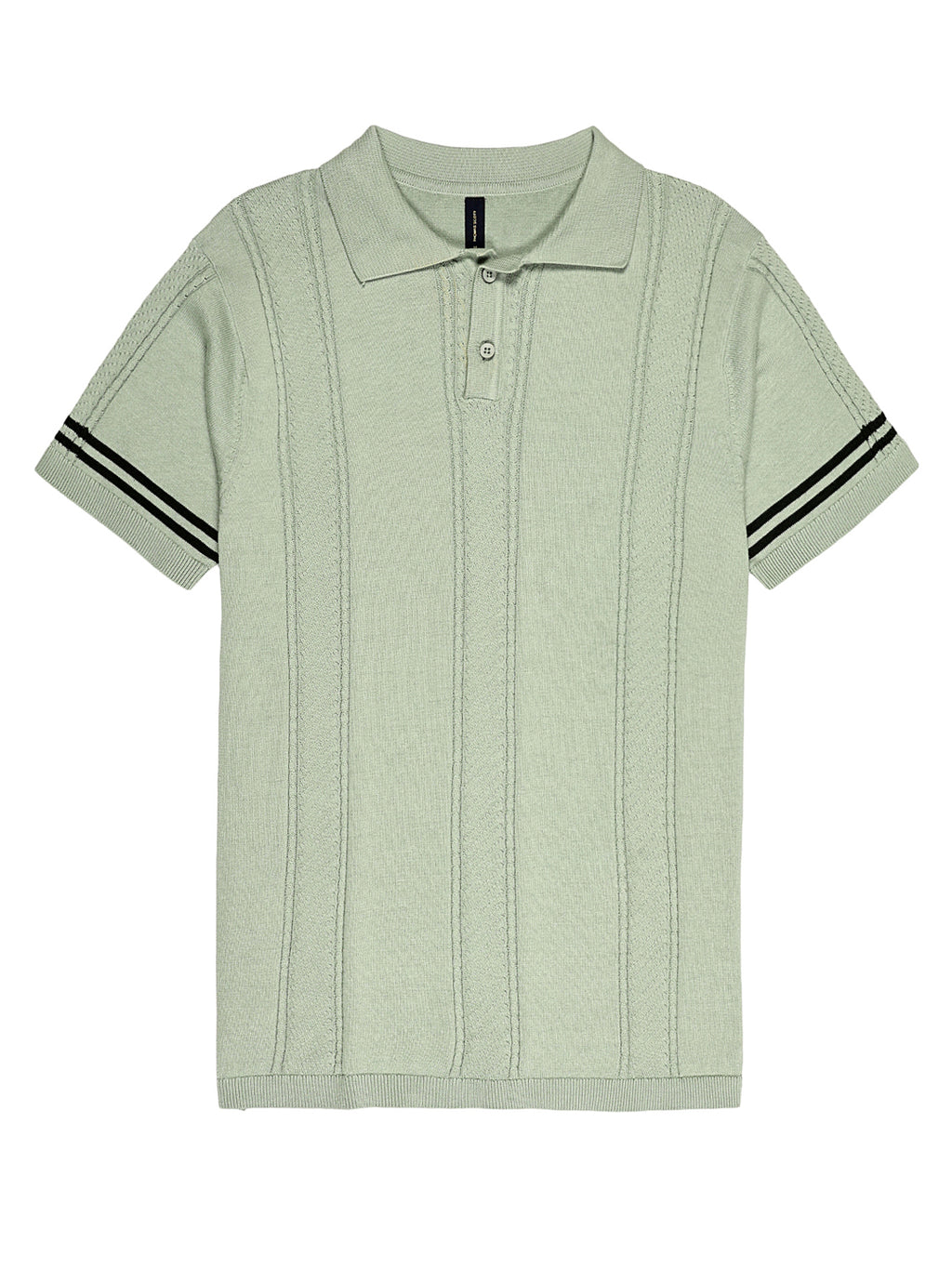 Thomas Scott Men Self Design Polo Collar Cotton T-shirt