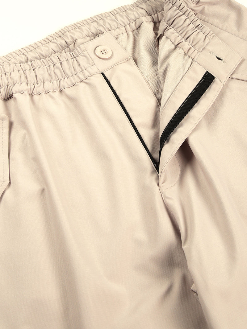 Thomas Scott Men Smart Loose Fit Mid-Rise Easy Wash Cargos Cotton Trousers