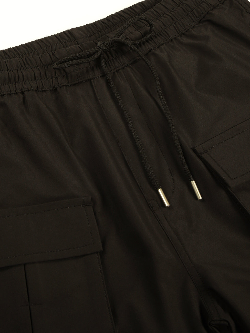 Thomas Scott Men Smart Loose Fit Wrinkle Free Cargos Trousers