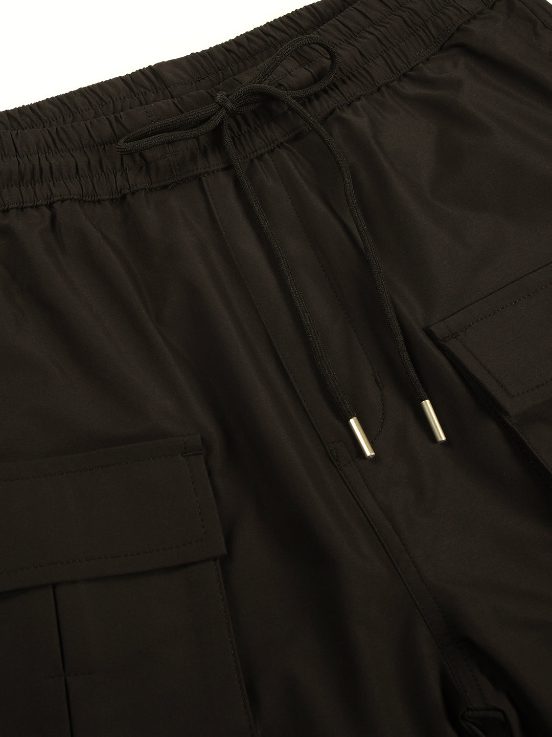 Thomas Scott Men Smart Loose Fit Wrinkle Free Cargos Trousers