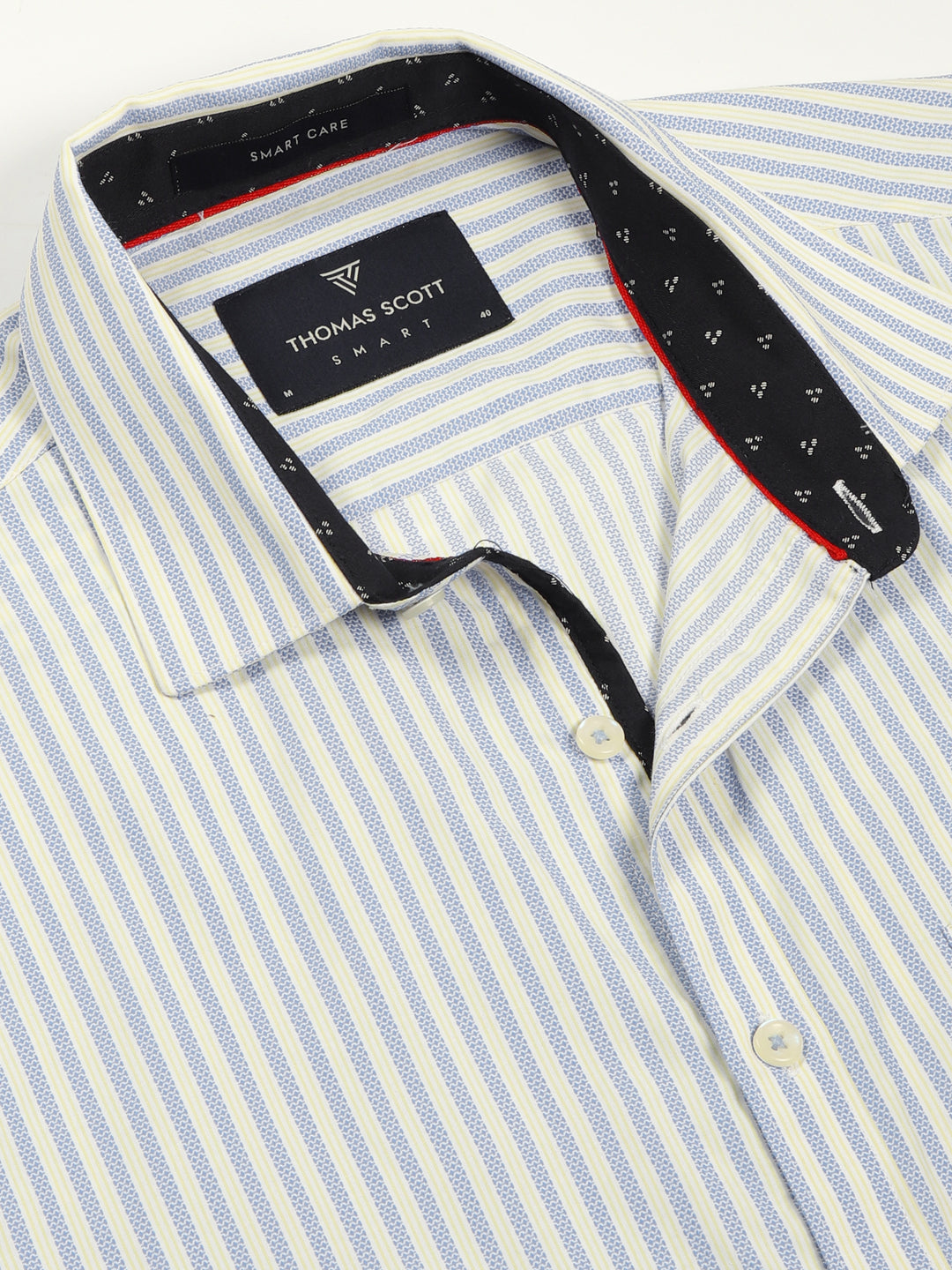 Thomas Scott Men Smart Opaque Striped Formal Shirt