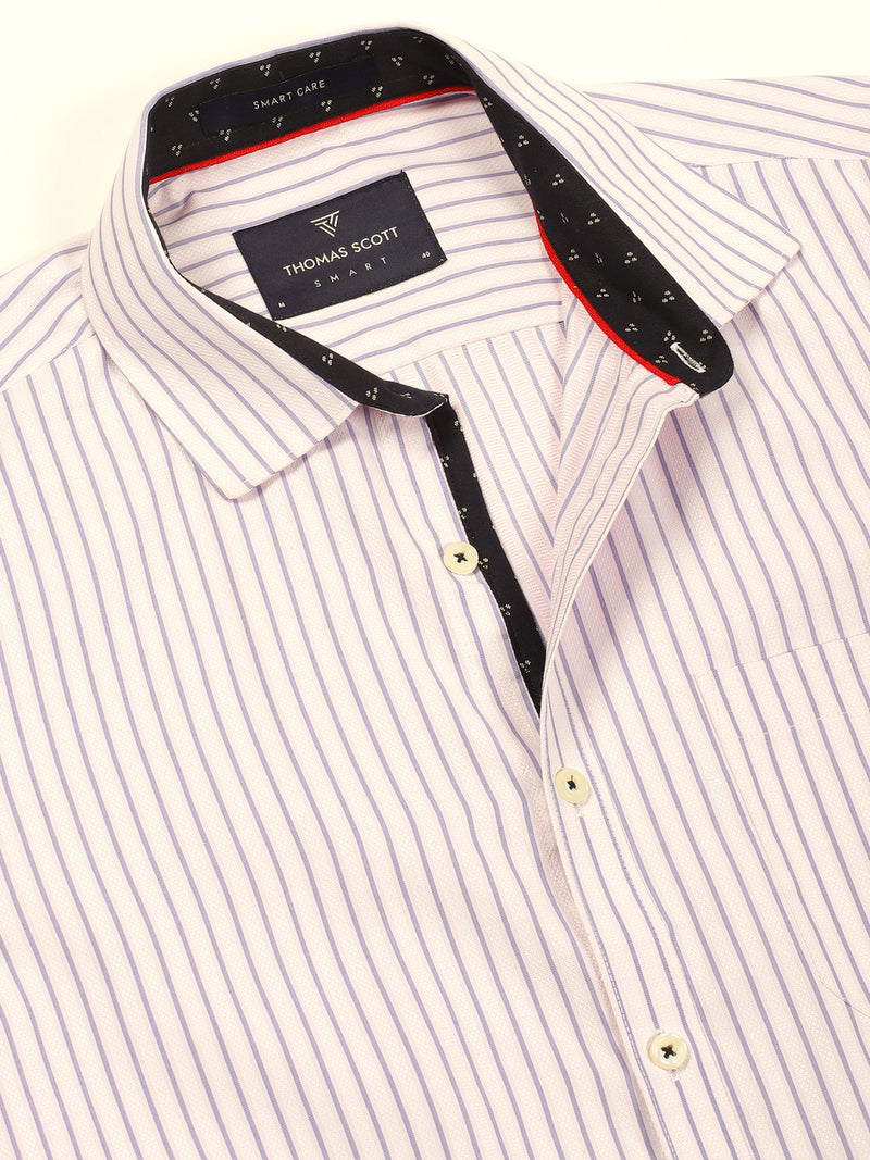 Thomas Scott Men Smart Opaque Striped Formal Shirt