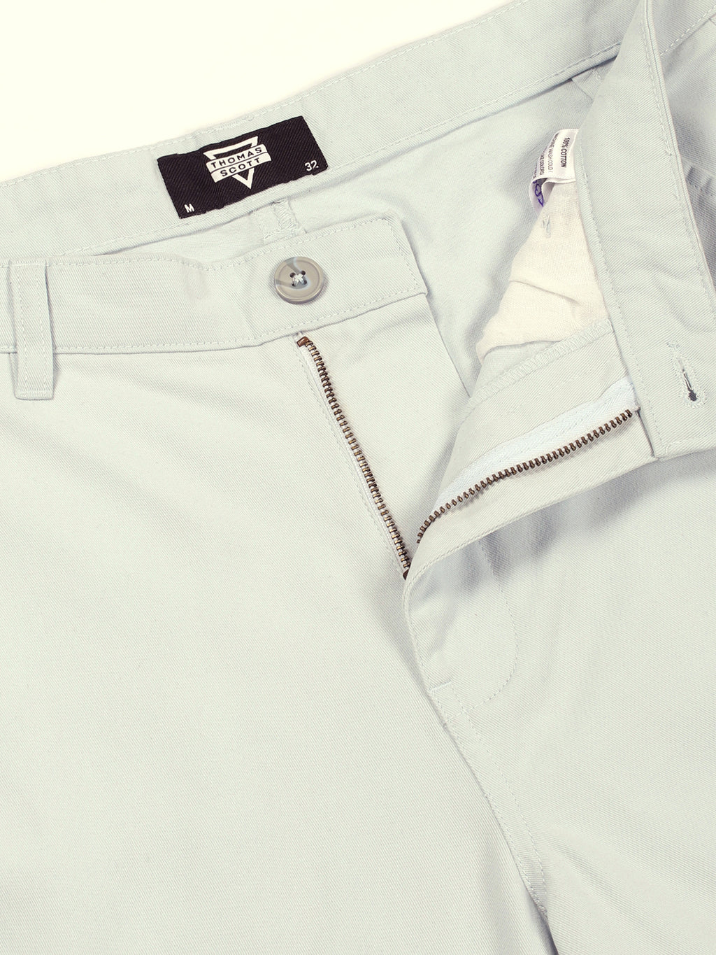 Thomas Scott Men Classic Straight Fit Cargos Trousers