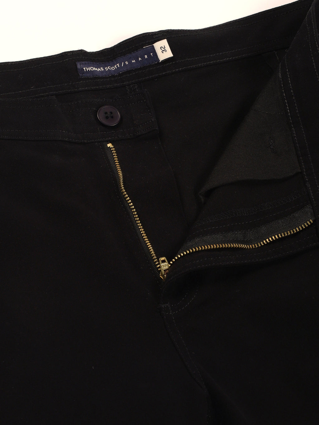 Thomas Scott Men Classic Slim Fit Easy Wash Cargos Trousers