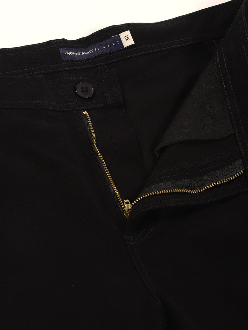 Thomas Scott Men Classic Slim Fit Easy Wash Cargos Trousers