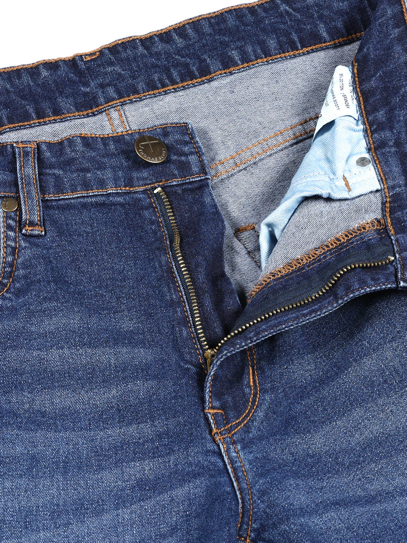 Thomas Scott Men Smart Bootcut Clean Look Light Fade Stretchable Jeans