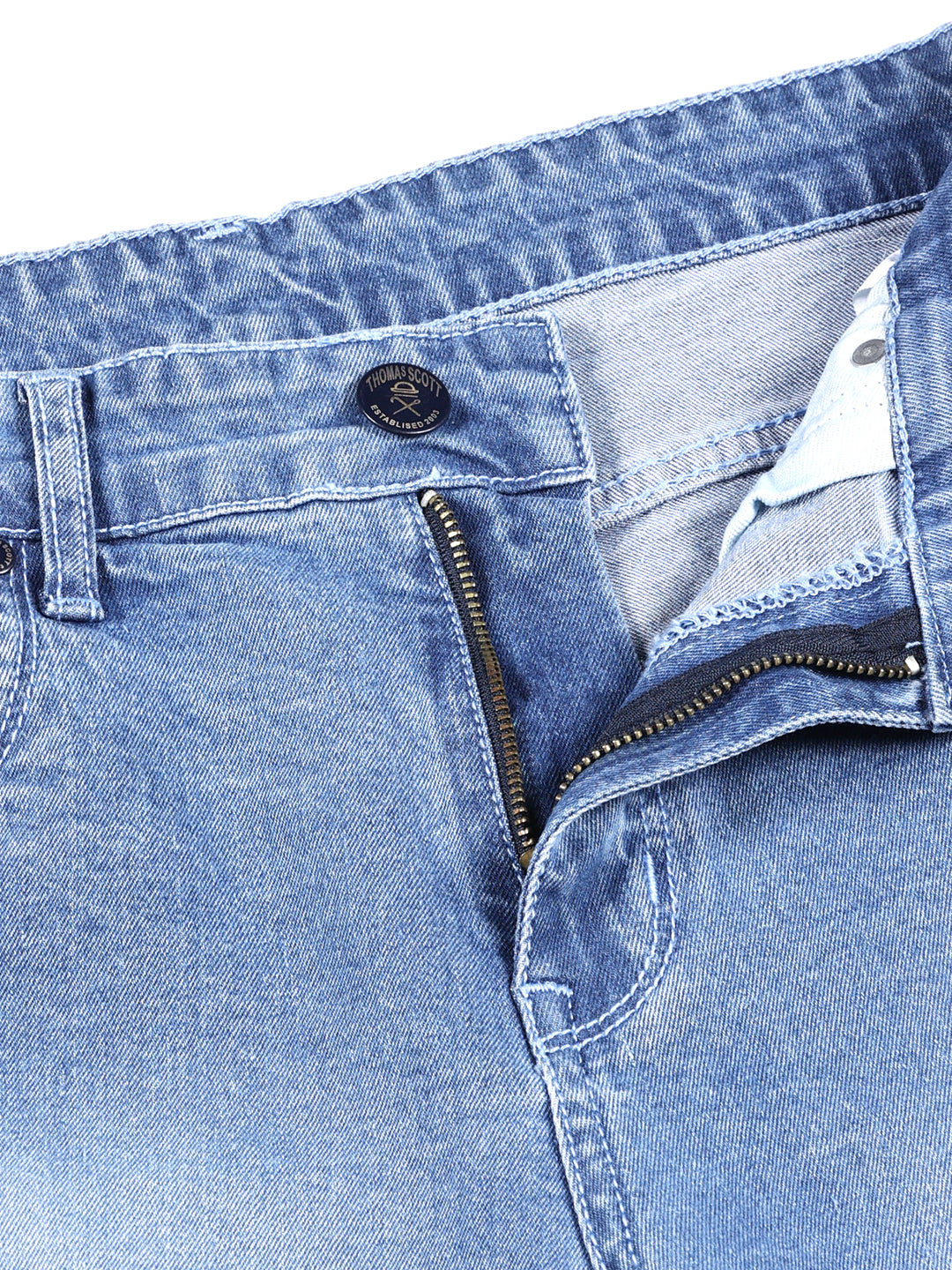 Thomas Scott Men Smart Slim Fit Light Fade Stretchable Jeans