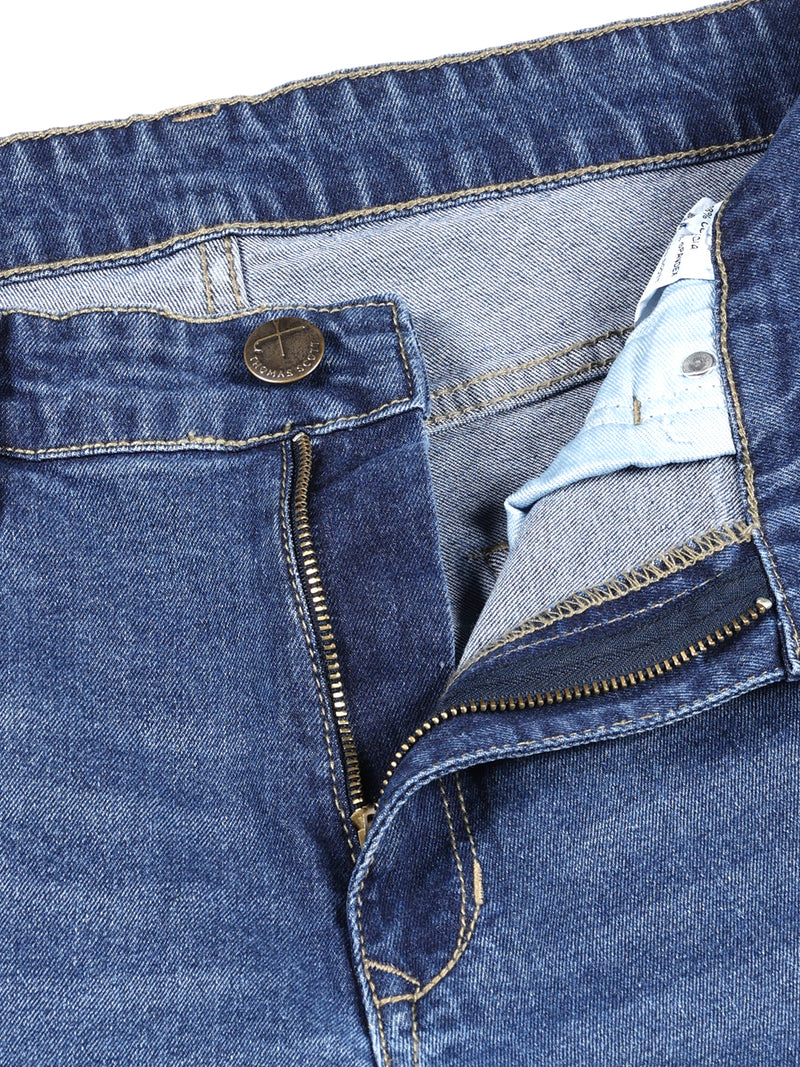 Thomas Scott Men Smart Bootcut Clean Look Light Fade Stretchable Jeans