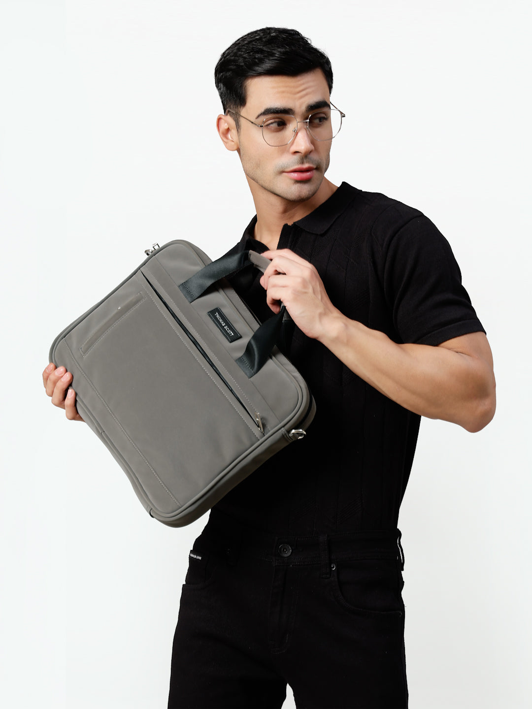 Thomas Scott Men PU Laptop Bag