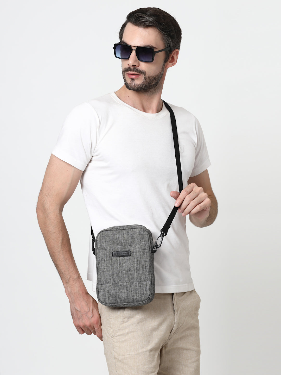Thomas Scott Men Zippered Messenger Bag