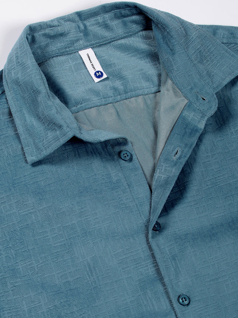 Thomas Scott Men Premium Slim Fit Opaque Casual Shirt