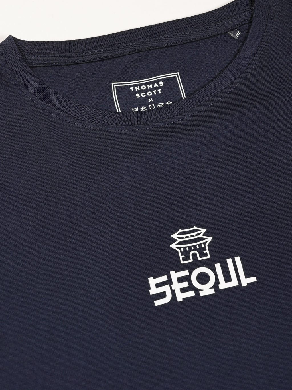Thomas Scott Men Round Neck Typography Bio Finish T-shirt