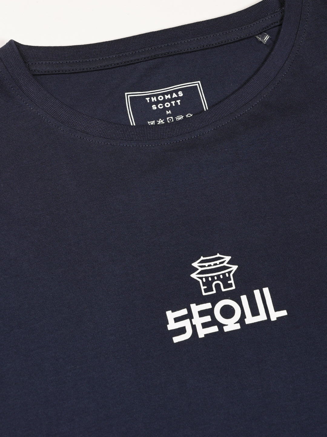 Thomas Scott Men Round Neck Typography Bio Finish T-shirt