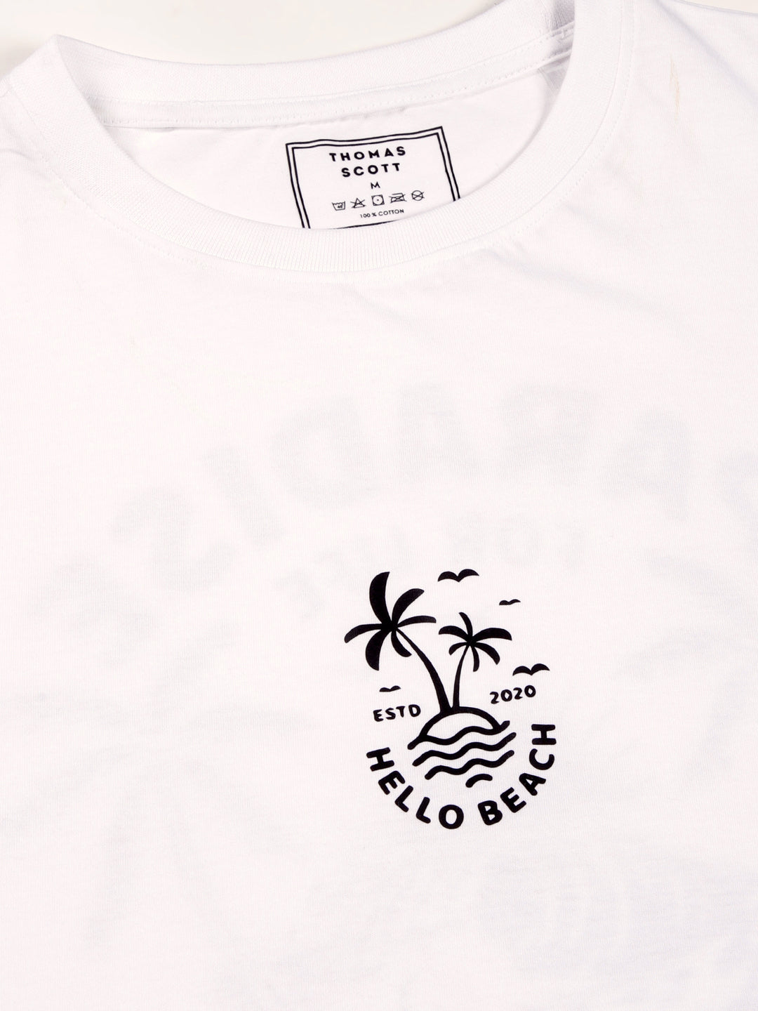 Thomas Scott Men Round Neck Typography Printed Cotton Oversized T-shirt