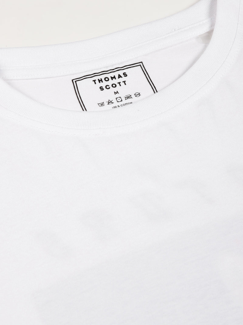 Thomas Scott Men Graphic Printed Drop-Shoulder Sleeves Oversized Pure Cotton T-shirt
