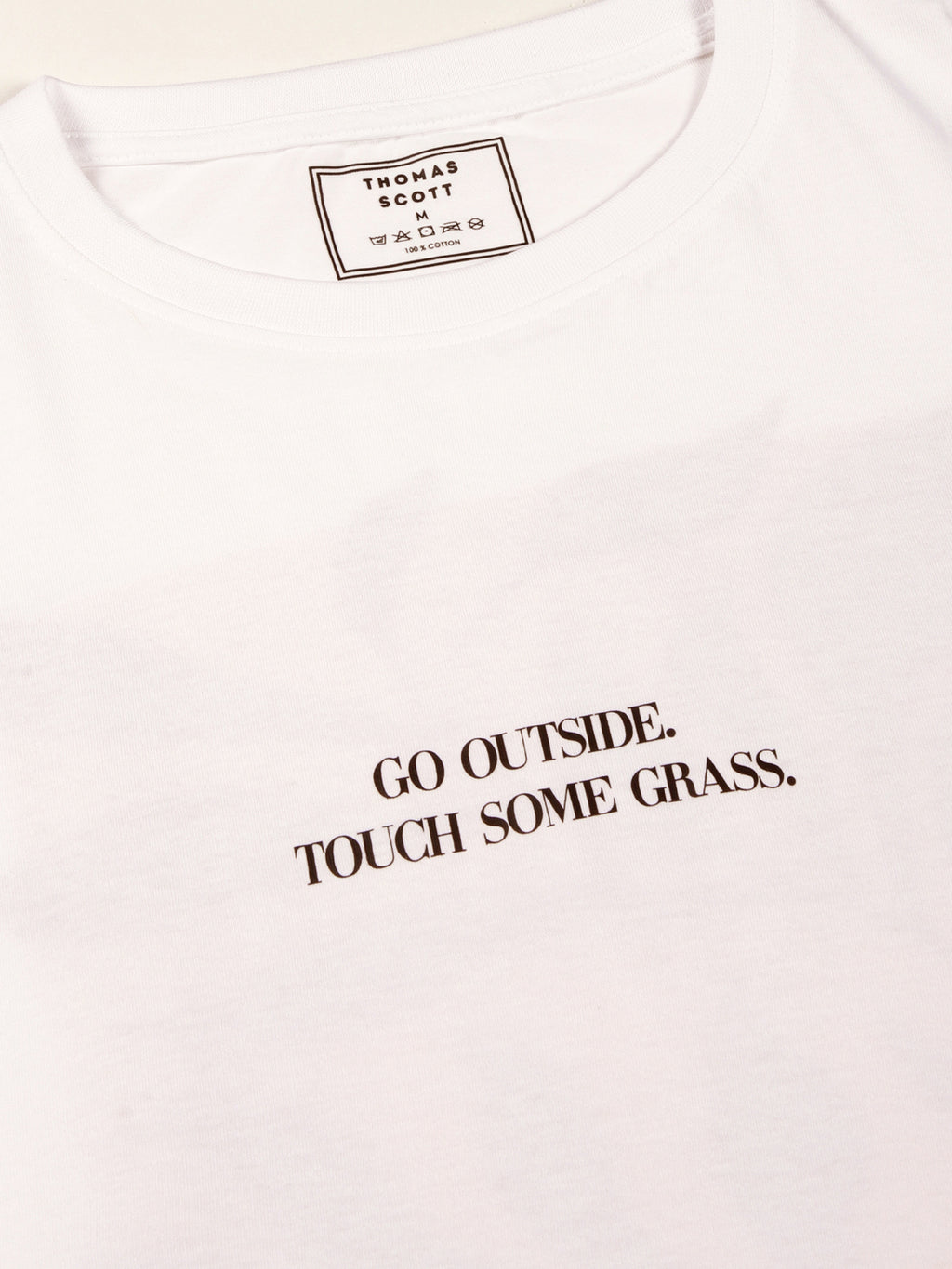 Thomas Scott Men Round Neck Typography Printed Cotton Oversized T-shirt