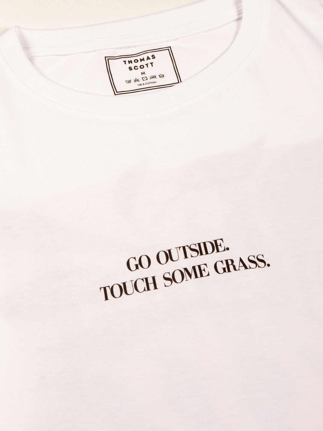Thomas Scott Men Round Neck Typography Printed Cotton Oversized T-shirt