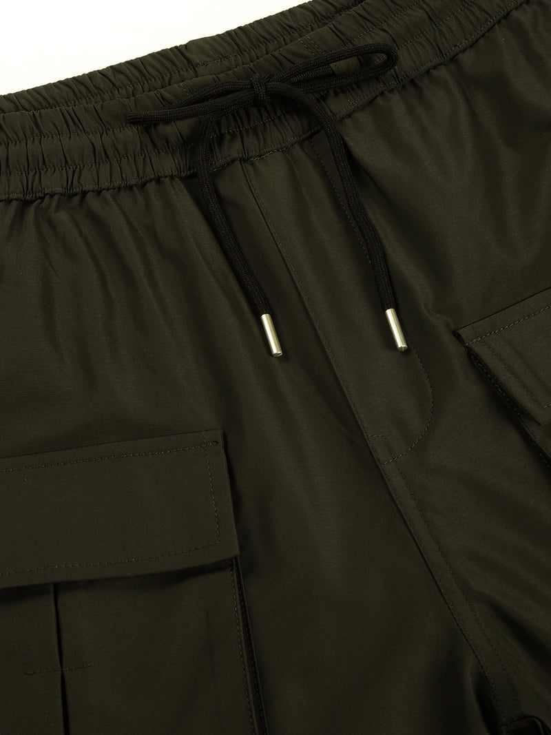 Thomas Scott Men Smart Loose Fit Wrinkle Free Cargos Trousers