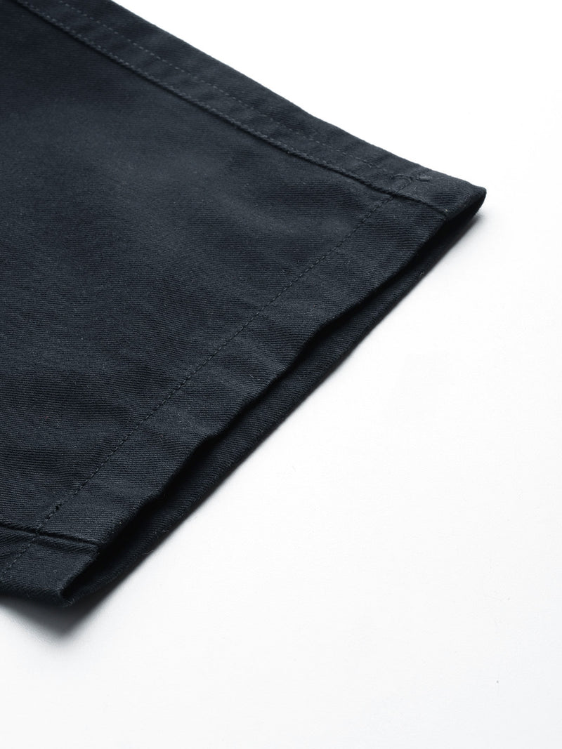 Thomas Scott Men Plus Size Smart Easy Wash Pure Cotton Cargos Trousers