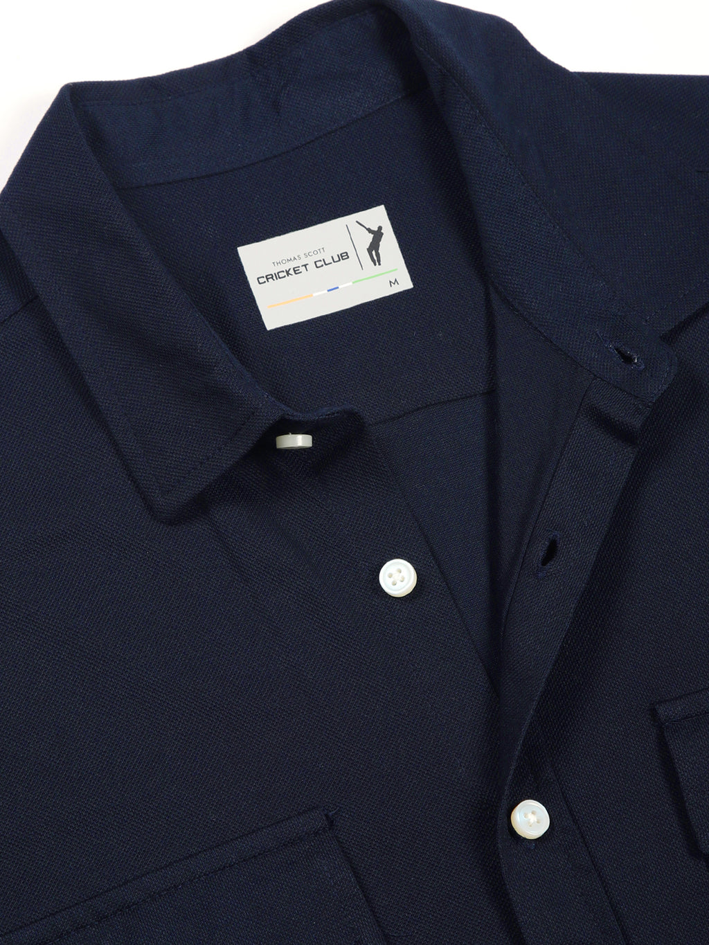 Thomas Scott Men Black Slim Fit Short Sleeve Solid Cotton Knitted Shirt